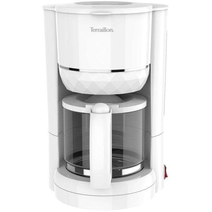 Terraillon Kaffebryggare Diamond 1,25L 980W Droppstopp vit in de groep HUISHOUDEN & TUIN / Huishoudelijke apparaten / Koffiezetapparaten en accessoires / Koffiezetapparaten bij TP E-commerce Nordic AB (D19683)