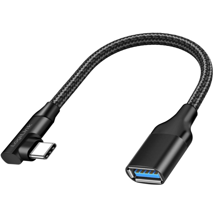 LogiLink Vinklad USB-C-kabel USB 3.2 15W 0,2m in de groep COMPUTERS & RANDAPPARATUUR / Computerkabels / USB / USB-C bij TP E-commerce Nordic AB (D19693)