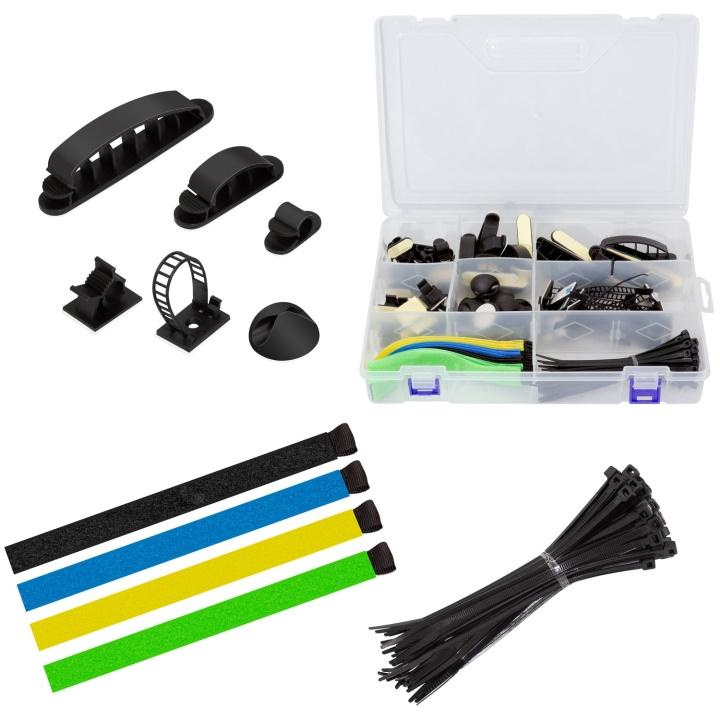 LogiLink Kabelhanteringsset med 8 artiklar 128 delar Blandade färger in de groep HOME ELECTRONICS / Kabels & Adapters / Kabelbeheer bij TP E-commerce Nordic AB (D19698)