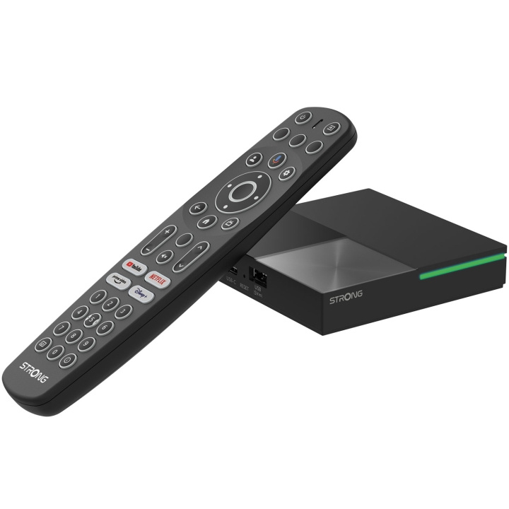 Strong TV-box 4K WiFi/LAN Google TV LEAP-S3PRO Svart in de groep HOME ELECTRONICS / Audio & Beeld / TV & Accessoires / Terrestrische/Boxer bij TP E-commerce Nordic AB (D19732)