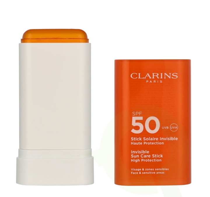 Clarins Invisible Sun Care Stick SPF50 17 g Sensitive Areas in de groep BEAUTY & HEALTH / Huidsverzorging / Zonnebank / Zonnebescherming bij TP E-commerce Nordic AB (D19853)