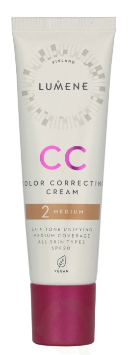 Lumene CC Color Correcting Cream SPF20 30 ml #2 Medium in de groep BEAUTY & HEALTH / Huidsverzorging / Gezicht / Dagcrème bij TP E-commerce Nordic AB (D19865)