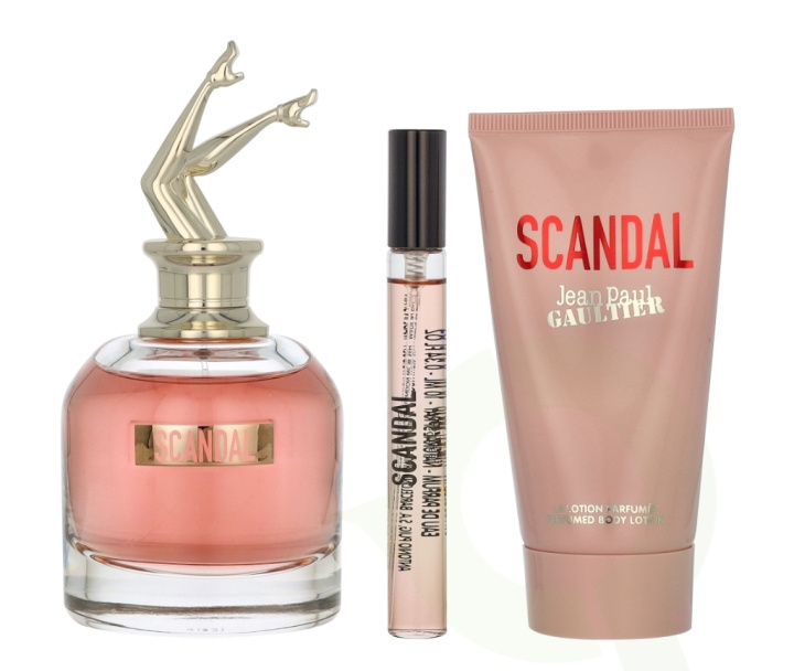 Jean Paul Gaultier Scandal Giftset 165 ml Edp Spray 80ml/Body Lotion 75ml/Edp Spray 10ml in de groep BEAUTY & HEALTH / Cadeausets / Cadeausets voor haar bij TP E-commerce Nordic AB (D19887)
