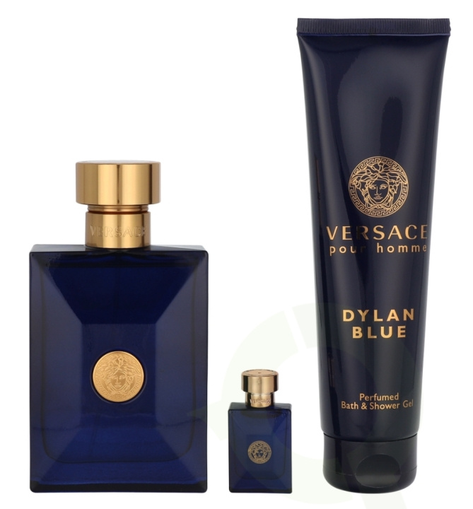 Versace Dylan Blue Giftset 255 ml Edt Spray 100ml/Bath & Shower Gel 150ml/Edt 5ml in de groep BEAUTY & HEALTH / Cadeausets bij TP E-commerce Nordic AB (D19895)