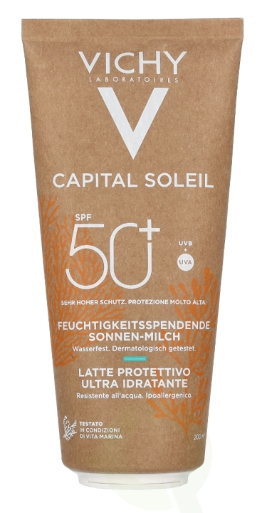 Vichy Capital Soleil Solar Eco-Designed Milk SPF50+ 200 ml in de groep BEAUTY & HEALTH / Huidsverzorging / Zonnebank / Zonnebescherming bij TP E-commerce Nordic AB (D19900)