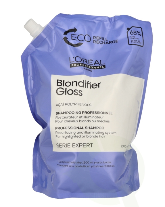 L\'Oreal Serie Expert Blondifier Gloss Shampoo Refill 1500 ml in de groep BEAUTY & HEALTH / Haar & Styling / Haarverzorging / Shampoo bij TP E-commerce Nordic AB (D19931)