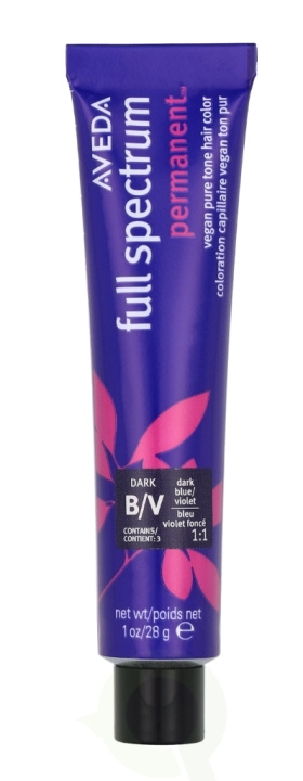 Aveda Full Spectrum Permanent Vegan Pure Tone Hair Color 28 g Dark Blue/Violet in de groep BEAUTY & HEALTH / Haar & Styling / Haarverzorging / Haarverf / Haarverf & Kleurbommen bij TP E-commerce Nordic AB (D19954)