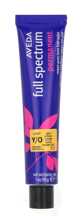 Aveda Full Spectrum Permanent Vegan Pure Tone Hair Color 28 g Light Yellow Orange in de groep BEAUTY & HEALTH / Haar & Styling / Haarverzorging / Haarverf / Haarverf & Kleurbommen bij TP E-commerce Nordic AB (D19960)