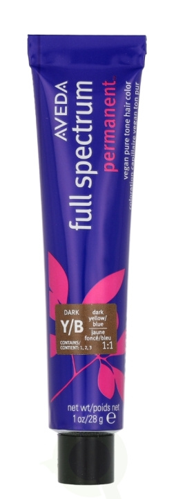 Aveda Full Spectrum Permanent Vegan Pure Tone Hair Color 28 g Yellow Blue in de groep BEAUTY & HEALTH / Haar & Styling / Haarverzorging / Haarverf / Haarverf & Kleurbommen bij TP E-commerce Nordic AB (D19962)