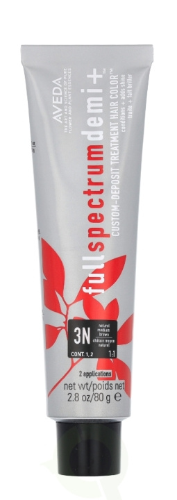 Aveda Full Spectrum Demi+ Custom-Deposit Hair Color 80 g 3N Natural Brown in de groep BEAUTY & HEALTH / Haar & Styling / Haarverzorging / Haarverf / Haarverf & Kleurbommen bij TP E-commerce Nordic AB (D19980)