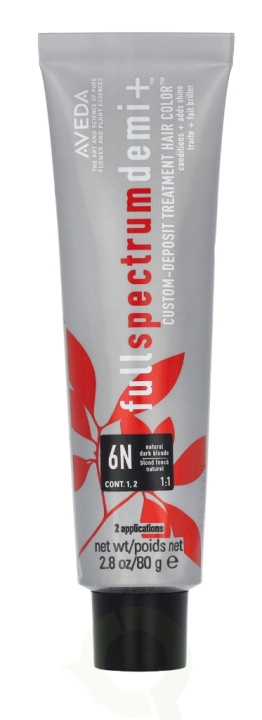 Aveda Full Spectrum Demi+ Custom-Deposit Hair Color 80 g 6N Dark Blonde in de groep BEAUTY & HEALTH / Haar & Styling / Haarverzorging / Haarverf / Haarverf & Kleurbommen bij TP E-commerce Nordic AB (D19982)