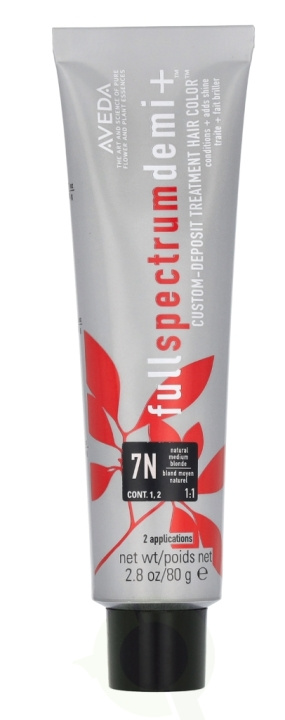 Aveda Full Spectrum Demi+ Custom-Deposit Hair Color 80 g 7N Medium Blonde in de groep BEAUTY & HEALTH / Haar & Styling / Haarverzorging / Haarverf / Haarverf & Kleurbommen bij TP E-commerce Nordic AB (D19983)