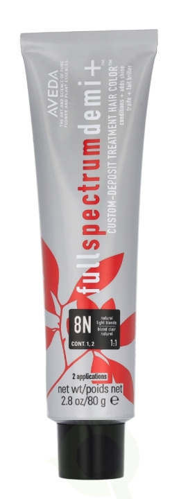 Aveda Full Spectrum Demi+ Custom-Deposit Hair Color 80 g 8N Light Blonde in de groep BEAUTY & HEALTH / Haar & Styling / Haarverzorging / Haarverf / Haarverf & Kleurbommen bij TP E-commerce Nordic AB (D19984)