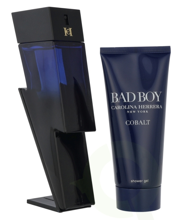 Carolina Herrera Bad Boy Cobalt Elixir Giftset 200 ml Edp Spray 100 ml/Shower Gel 100 ml in de groep BEAUTY & HEALTH / Cadeausets / Cadeausets voor hem bij TP E-commerce Nordic AB (D20104)