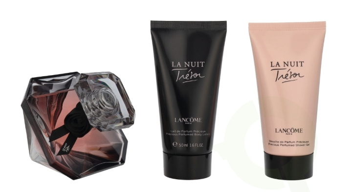 Lancome La Nuit Tresor Giftset 150 ml Edp Spray 50ml/Body Lotion 50ml/Shower Gel 50ml in de groep BEAUTY & HEALTH / Cadeausets / Cadeausets voor haar bij TP E-commerce Nordic AB (D20127)