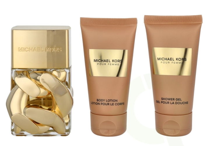 Michael Kors Pour Femme Giftset 150 ml Edp Spray 50ml/Shower Gel 50ml/Body Lotion 50ml in de groep BEAUTY & HEALTH / Cadeausets / Cadeausets voor haar bij TP E-commerce Nordic AB (D20136)