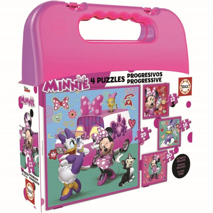Educa Puzzel - 12-16-20-25 Minnie Happy Helpers (80-17638) in de groep SPEELGOED, KINDER- & BABYPRODUCTEN / Speelgoed / Kinderpuzzel bij TP E-commerce Nordic AB (D20247)