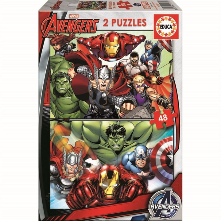 Educa Puzzel - 2x48 Avengers (80-15932) in de groep SPEELGOED, KINDER- & BABYPRODUCTEN / Speelgoed / Kinderpuzzel bij TP E-commerce Nordic AB (D20251)