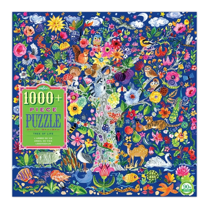 eeBoo Puzzel - Levensboom, 1000 stukjes (EPZTTOL) in de groep SPORT, VRIJE TIJD & HOBBY / Hobby / Puzzel bij TP E-commerce Nordic AB (D20274)