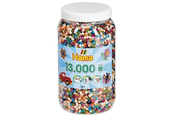 Hama Midi Perler 13000stk Mix 58 - (381158) in de groep SPORT, VRIJE TIJD & HOBBY / Hobby / Kralen bij TP E-commerce Nordic AB (D20279)
