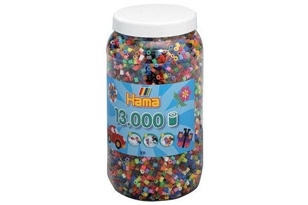 Hama Midi kralen 13000 stuks Mix 68 - (381168) in de groep SPORT, VRIJE TIJD & HOBBY / Hobby / Kralen bij TP E-commerce Nordic AB (D20281)