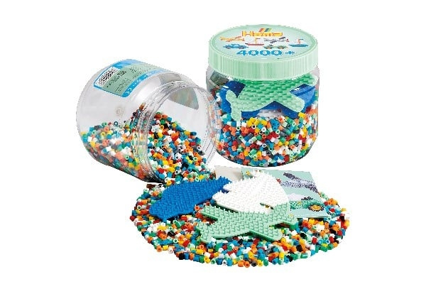 Hama Midi kralen 4000st + 3 Assorti knijperborden - (382053) in de groep SPORT, VRIJE TIJD & HOBBY / Hobby / Kralen bij TP E-commerce Nordic AB (D20282)