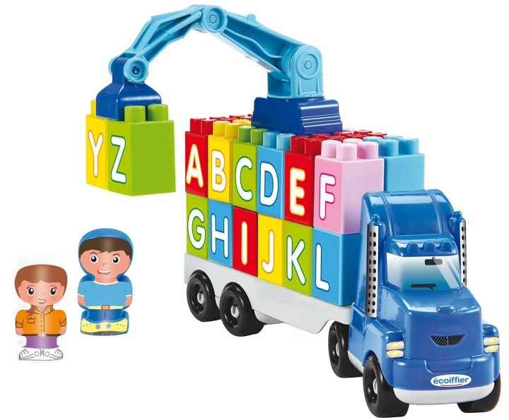 Ecoiffier Vrachtwagen met letterblokken - (I-3352) in de groep SPEELGOED, KINDER- & BABYPRODUCTEN / Speelgoed / Bouwspeelgoed / Bouwblokken bij TP E-commerce Nordic AB (D20290)