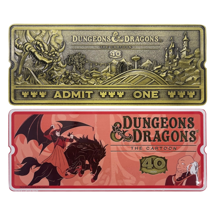 Fanatik Dungeons & Dragons: Cartoon 40e verjaardag Rollercoaster Ticket in de groep SPORT, VRIJE TIJD & HOBBY / Leuke dingen / Verzamelobjecten bij TP E-commerce Nordic AB (D20297)