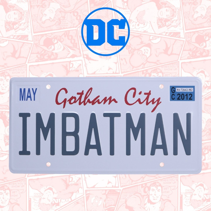 Fanatik DC Comics Batman Nummerplaat Blikken Bord in de groep SPORT, VRIJE TIJD & HOBBY / Leuke dingen / Verzamelobjecten bij TP E-commerce Nordic AB (D20298)
