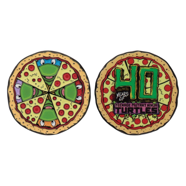 Fanatik Teenage Mutant Ninja Turtles Limited Edition 40e verjaardag verzamelbare munt in de groep SPORT, VRIJE TIJD & HOBBY / Leuke dingen / Verzamelobjecten bij TP E-commerce Nordic AB (D20300)
