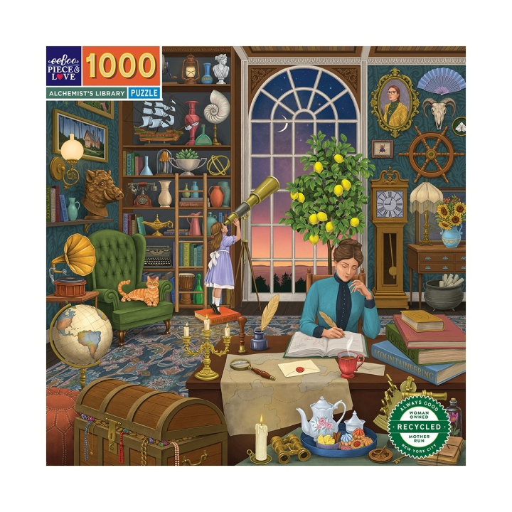 eeBoo Puzzle 1000 pcs - Alchemists Library - (EPZTAHL) in de groep SPORT, VRIJE TIJD & HOBBY / Hobby / Puzzel bij TP E-commerce Nordic AB (D20313)