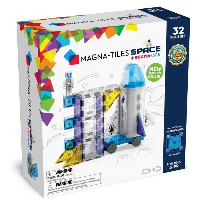 Magna Tiles Magna-Tiles - Ruimte 32 stuks (90288) in de groep SPEELGOED, KINDER- & BABYPRODUCTEN / Speelgoed / Bouwspeelgoed / Bouwblokken bij TP E-commerce Nordic AB (D20314)