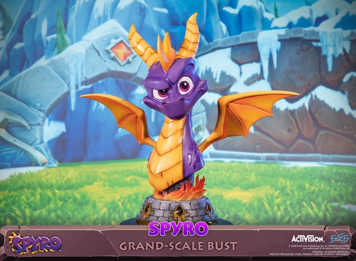 First4Figures - Spyro De Draak (Spyro Grootschalige Buste) RESIN Beeld /Figuur in de groep SPORT, VRIJE TIJD & HOBBY / Leuke dingen / Verzamelobjecten bij TP E-commerce Nordic AB (D20319)