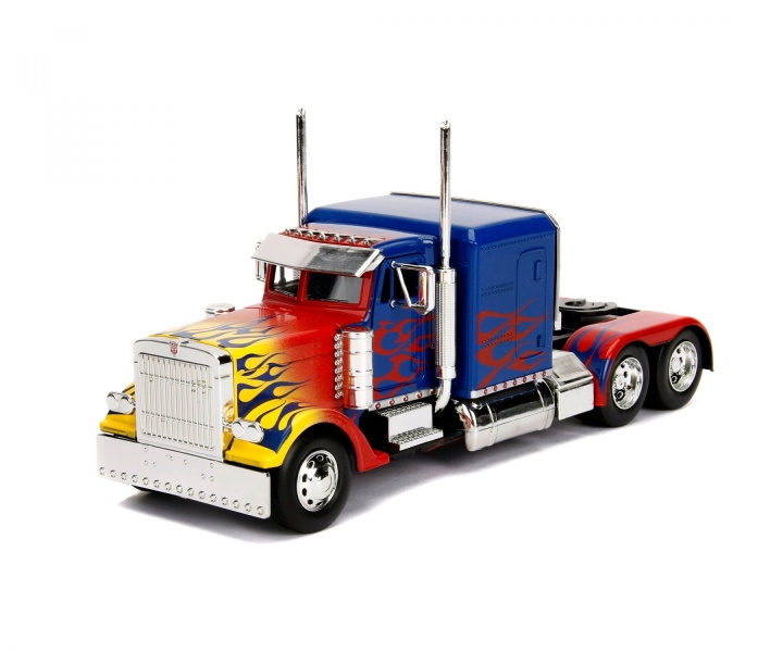 Jada Transformers - T1 Optimus Prime 1:24 (253115004) in de groep SPORT, VRIJE TIJD & HOBBY / Hobby / Kunststof modellen / Auto\'s bij TP E-commerce Nordic AB (D20338)