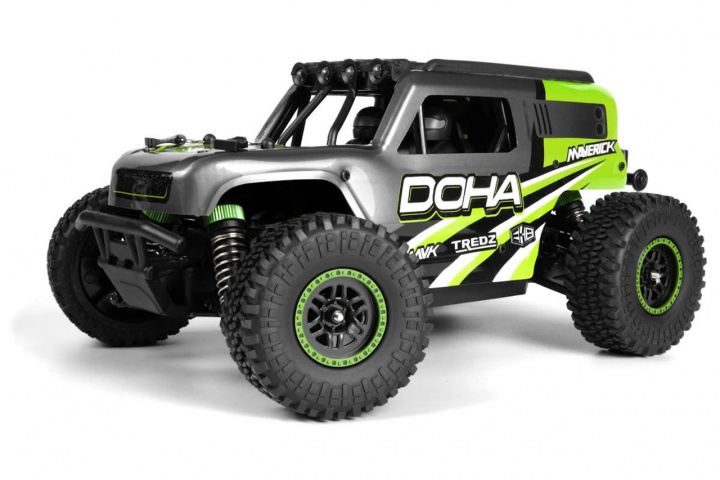 Maverick Doha 1/20 4WD elektrische vrachtwagen - Groen (150703) in de groep SPEELGOED, KINDER- & BABYPRODUCTEN / Op afstand bestuurbaar / Afstand bestuurbare auto\'s bij TP E-commerce Nordic AB (D20342)
