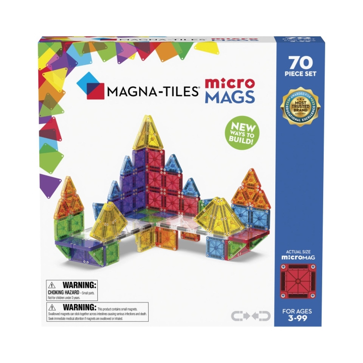 Magna Tiles Magna-Tiles - microMAGS 70st (90296) in de groep SPEELGOED, KINDER- & BABYPRODUCTEN / Speelgoed / Bouwspeelgoed / Bouwblokken bij TP E-commerce Nordic AB (D20357)