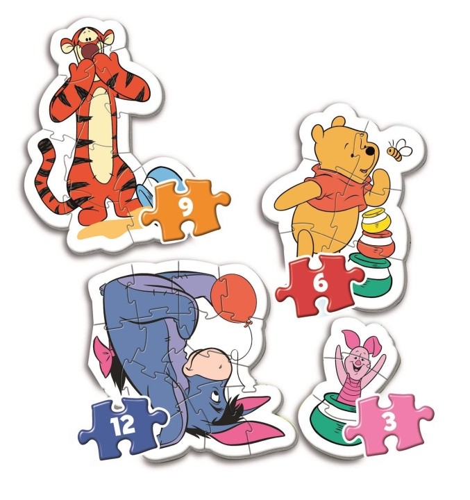 Clementoni Mijn eerste puzzel 3-6-9-12 stukjes - Winnie de Poeh (20820) in de groep SPEELGOED, KINDER- & BABYPRODUCTEN / Speelgoed / Kinderpuzzel bij TP E-commerce Nordic AB (D20368)