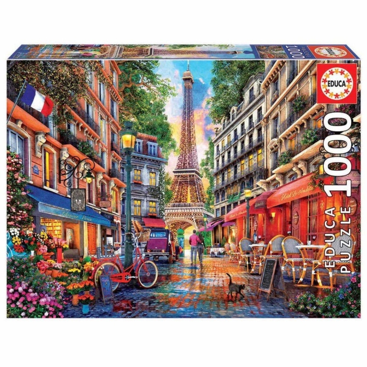Educa Puzzel - 1000 Parijs - Dominic Davision (80-19019) in de groep SPORT, VRIJE TIJD & HOBBY / Hobby / Puzzel bij TP E-commerce Nordic AB (D20376)