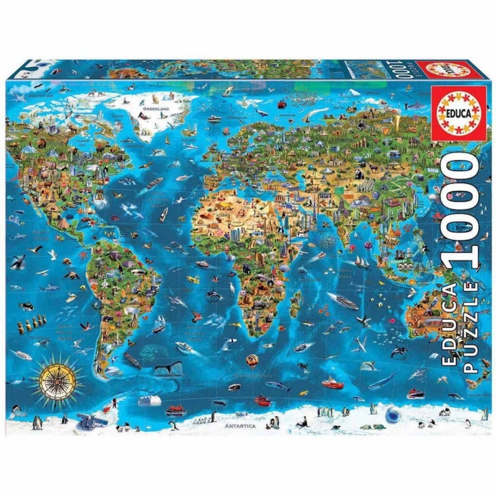 Educa Puzzel - 1000 stukjes - Wereldwonderen (80-19022) in de groep SPORT, VRIJE TIJD & HOBBY / Hobby / Puzzel bij TP E-commerce Nordic AB (D20382)