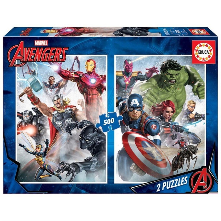 Educa Puzzel - 2x500 Stuks - Avengers (80-17994) in de groep SPEELGOED, KINDER- & BABYPRODUCTEN / Speelgoed / Kinderpuzzel bij TP E-commerce Nordic AB (D20385)