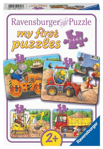 Ravensburger Bouwplaatsdieren - 2/4/6/8p (10105717) in de groep SPEELGOED, KINDER- & BABYPRODUCTEN / Speelgoed / Kinderpuzzel bij TP E-commerce Nordic AB (D20411)