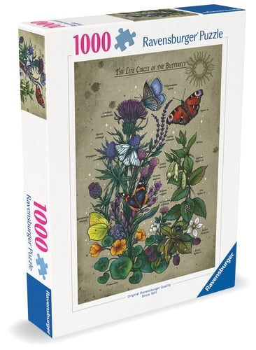Ravensburger Lifecirkel Vlinder - 1000p (12001435) in de groep SPORT, VRIJE TIJD & HOBBY / Hobby / Puzzel bij TP E-commerce Nordic AB (D20433)