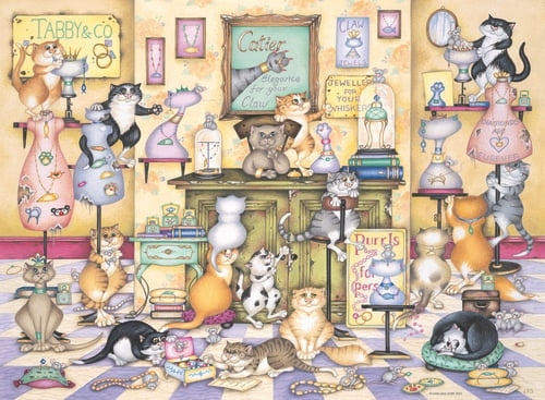 Ravensburger Crazy Cats Taby & Co. 500p (12001451) in de groep SPEELGOED, KINDER- & BABYPRODUCTEN / Speelgoed / Kinderpuzzel bij TP E-commerce Nordic AB (D20435)