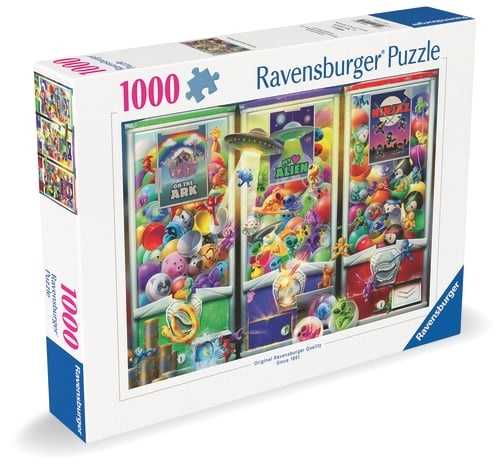 Ravensburger Dieren, aliens & ninja\'s 1000p - (12001482) in de groep SPORT, VRIJE TIJD & HOBBY / Hobby / Puzzel bij TP E-commerce Nordic AB (D20437)