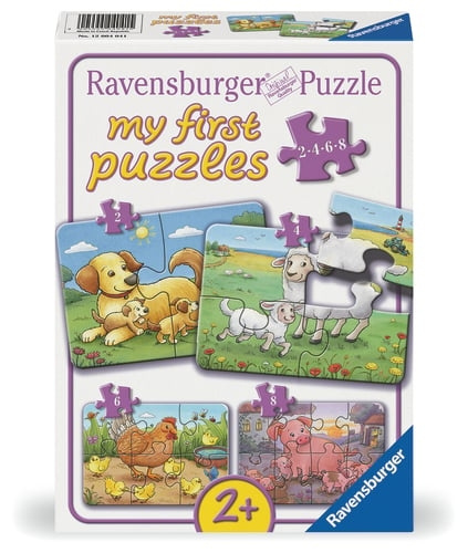 Ravensburger Families van boerderijdieren 2/4/6/8p - (12004041) in de groep SPEELGOED, KINDER- & BABYPRODUCTEN / Speelgoed / Kinderpuzzel bij TP E-commerce Nordic AB (D20446)