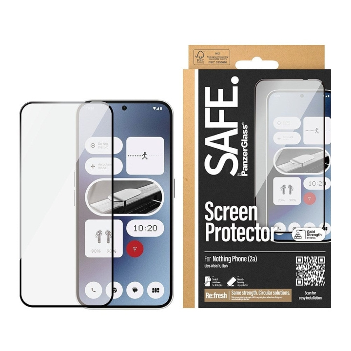 PanzerGlass SAFE by PanzerGlass- Screen Protector - Nothing Phone 2a, 2a Plus - Ultra-Wide Fit in de groep SMARTPHONE & TABLETS / Mobielbescherming / Andere modellen bij TP E-commerce Nordic AB (D20477)