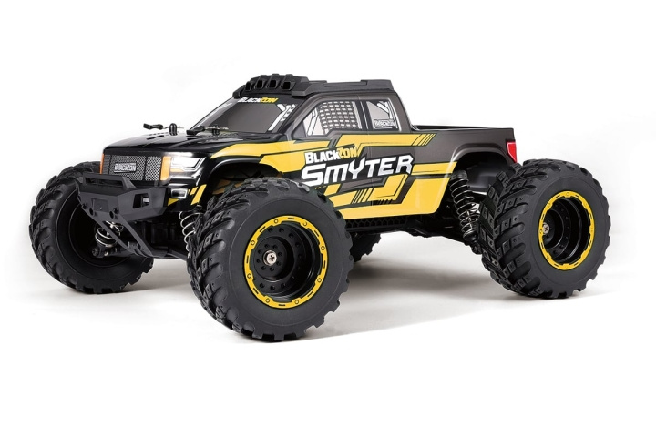 Blackzon Smyter MT 1/12 4WD elektrische monstertruck - geel (540225) in de groep SPEELGOED, KINDER- & BABYPRODUCTEN / Op afstand bestuurbaar / Afstand bestuurbare auto\'s bij TP E-commerce Nordic AB (D20602)