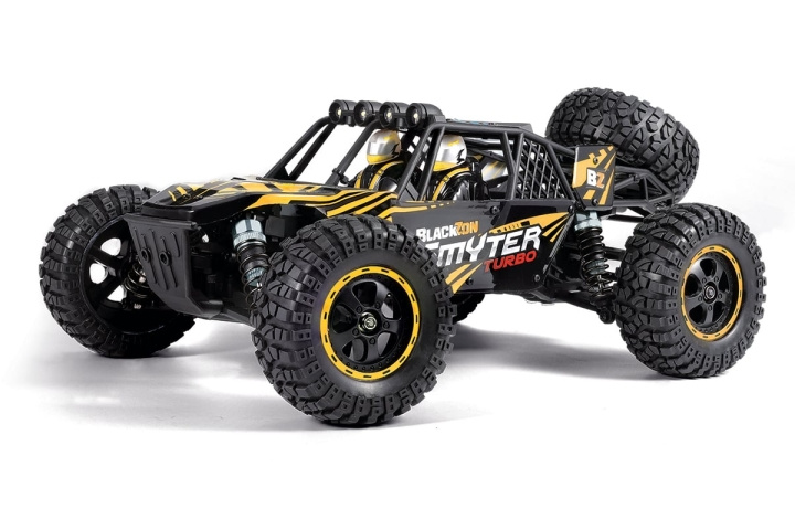 Blackzon Smyter DB Turbo 1/12 4WD 3S Brushless - Geel (540257) in de groep SPEELGOED, KINDER- & BABYPRODUCTEN / Op afstand bestuurbaar / Afstand bestuurbare auto\'s bij TP E-commerce Nordic AB (D20611)