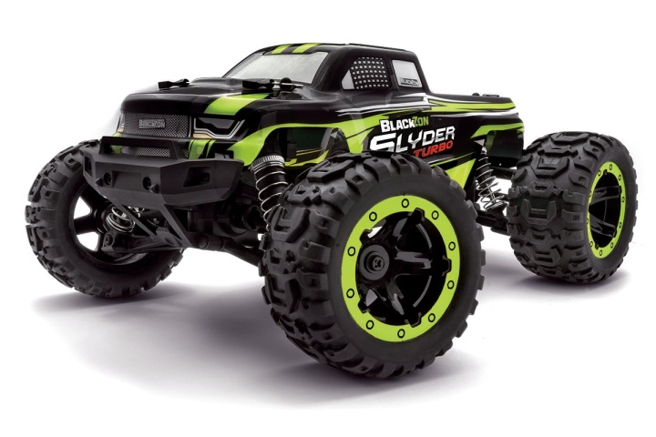 Blackzon Slyder MT Turbo 1/16 4WD 2S Brushless - Groen (540208) in de groep SPEELGOED, KINDER- & BABYPRODUCTEN / Op afstand bestuurbaar / Autobanen / Auto\'s bij TP E-commerce Nordic AB (D20621)