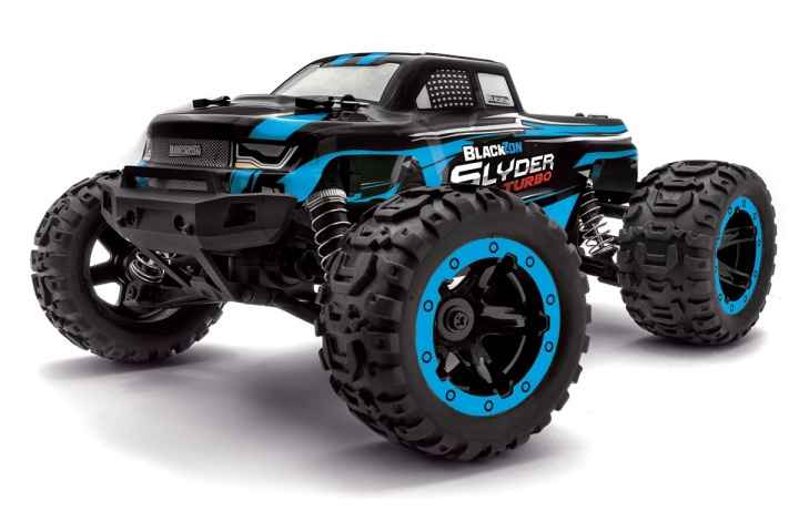 Blackzon Slyder MT Turbo 1/16 4WD 2S Brushless - Blauw (540209) in de groep SPEELGOED, KINDER- & BABYPRODUCTEN / Op afstand bestuurbaar / Autobanen / Auto\'s bij TP E-commerce Nordic AB (D20623)